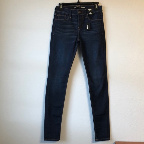 Express Ultimate Stretch Mid Rise Skinny Jeans